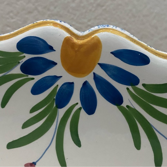 HandPainted Deers Playing Under The Sun Ceramic Office Table Desk Letter Holder - Picture 14 of 15